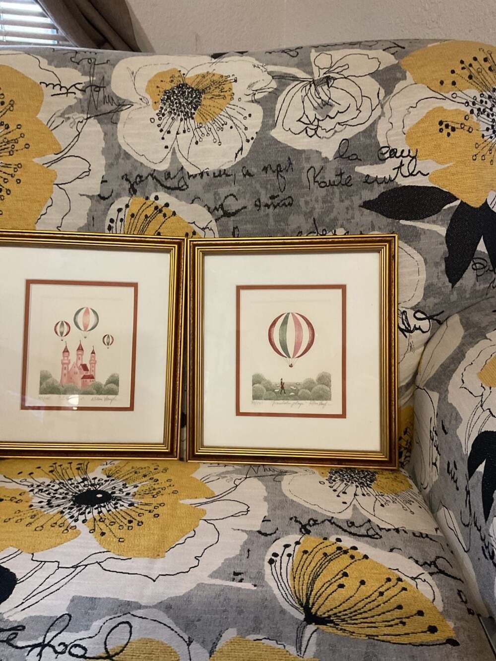 Set of 2 William Vaughn Limited Edition Signed Hot Air Balloon Art Prints